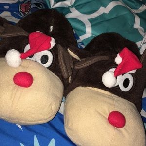 Rudolph Reindeer Comfy Slippers